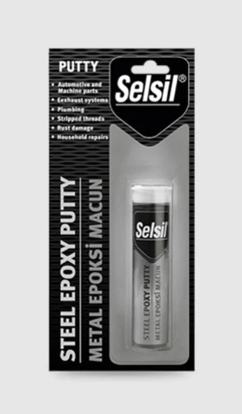 Selsil Metal Putty Epoksi Macun Yapıştırıcı 57 gr - 5