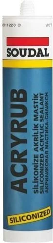 Soudal Acryrub Silikonize Mastik 310 ml Antrasit - 6