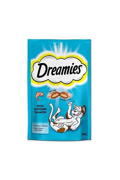 Dreamies İçi Dolgulu Somonlu Kitir Kedi Ödülü 60 Gr. ürün görseli