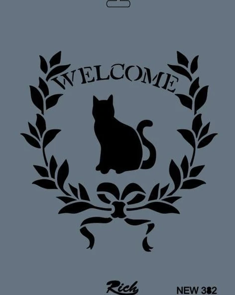 Rich New Seri N-382 Stencil 35x25 cm - 5