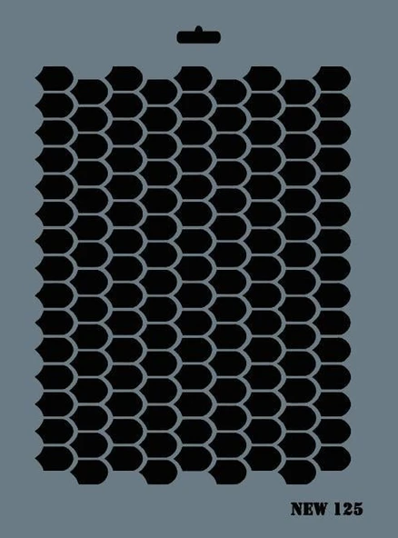 Rich New Seri N-125 Stencil 35x25 cm - Resim 6