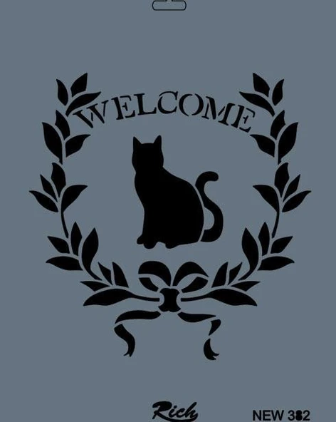 Rich New Seri N-382 Stencil 35x25 cm - 6