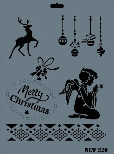 Rich New Seri N-220 Stencil 35x25 cm - 10