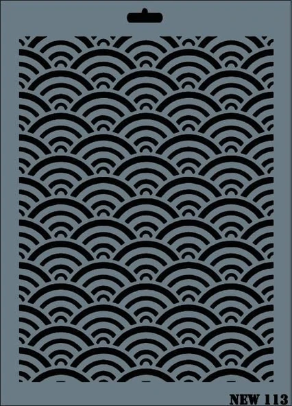 Rich New Seri N-113 Stencil 35x25 cm - Resim 8