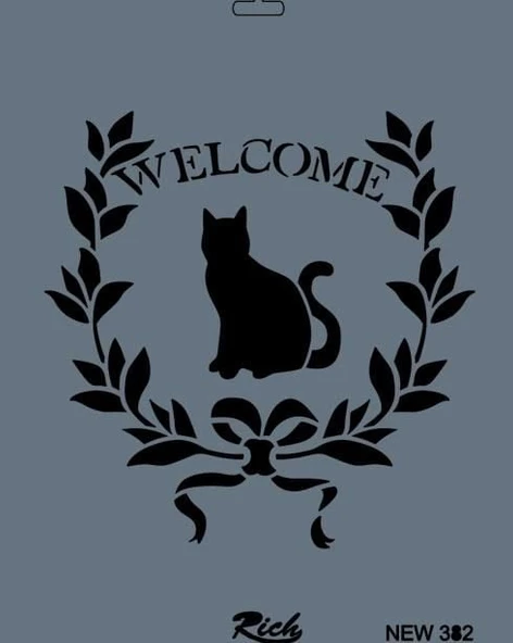 Rich New Seri N-382 Stencil 35x25 cm - 8