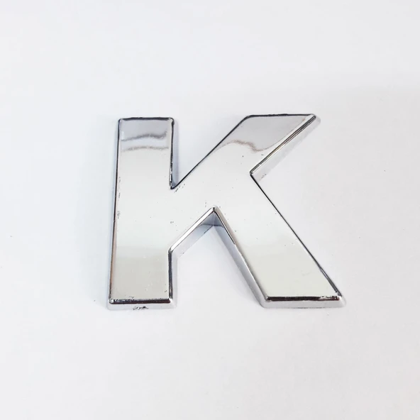 Cemax K Harfi 3,75 cm Krom Yapışkanlı - 7