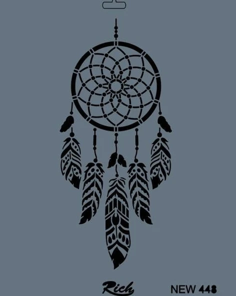 Rich New Seri N-448 Stencil 35x25 cm - 4