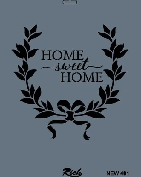 Rich New Seri N-401 Stencil 35x25 cm - 7