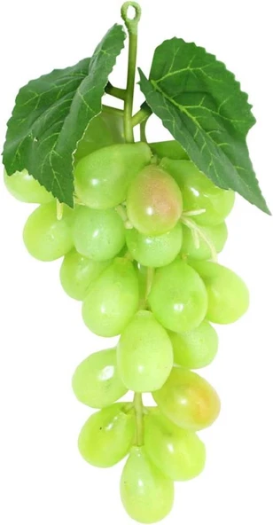 Nettenevime 2li Set Yapay Meyve Yeşil Üzüm Süs Dekoratif Sahte Meyve 15CM - Resim 2