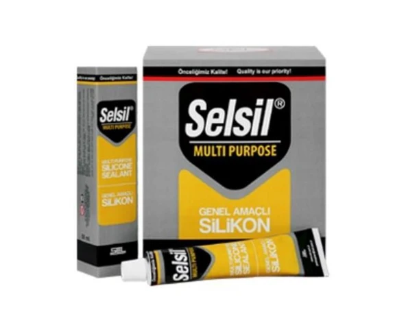Selsil Genel Amaçlı Tüp Silikon 50 ml Beyaz - 6