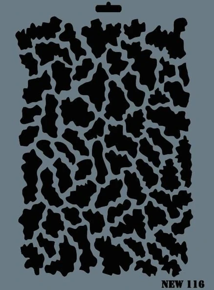 Rich New Seri N-116 Stencil 35x25 cm - 7