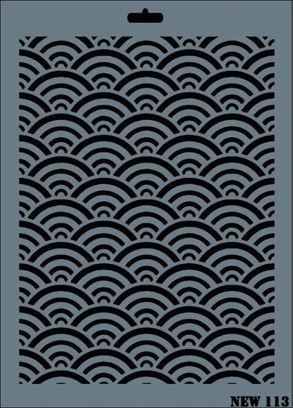 Rich New Seri N-113 Stencil 35x25 cm - Resim 2