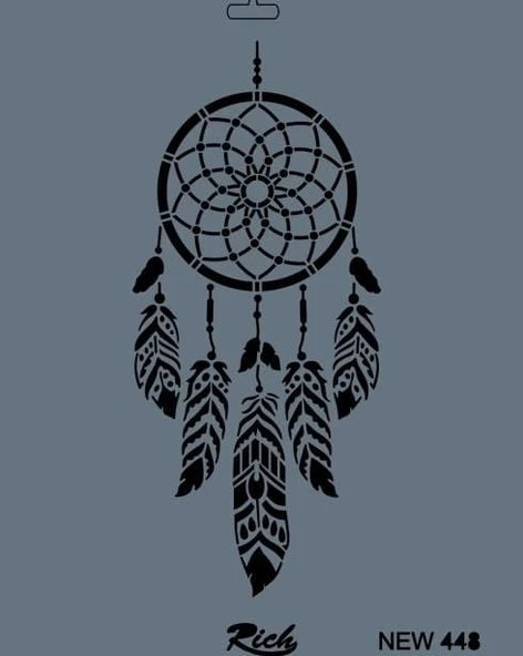 Rich New Seri N-448 Stencil 35x25 cm - 6