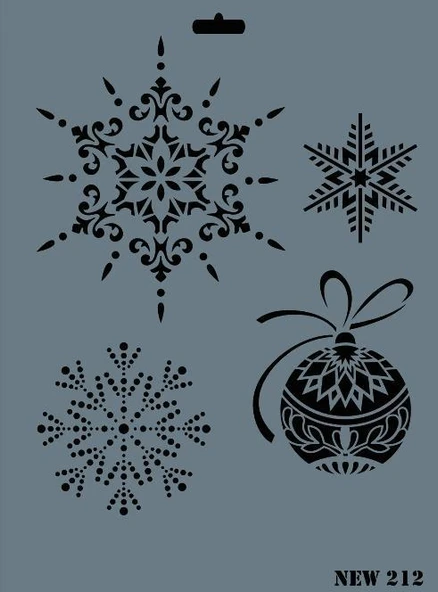 Rich New Seri N-212 Stencil 35x25 cm - 5