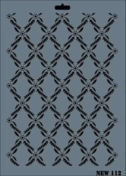 Rich New Seri N-112 Stencil 35x25 cm - 7