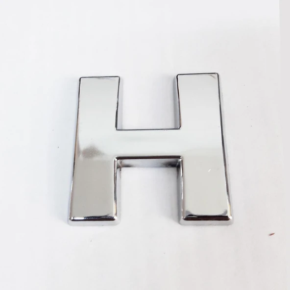 Cemax H Harfi 3,75 cm Krom Yapışkanlı - 5