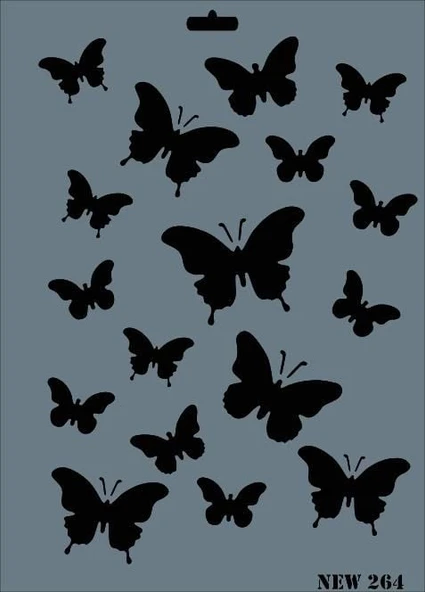 Rich New Seri N-264 Stencil 35x25 cm - 9