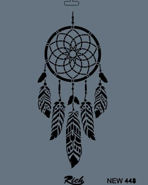 Rich New Seri N-448 Stencil 35x25 cm - 3