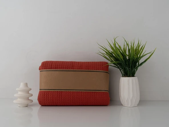 %100 Pamuklu 180X220 cm Waffle Desenli, Pike Yatak & Koltuk Örtüsü - 2