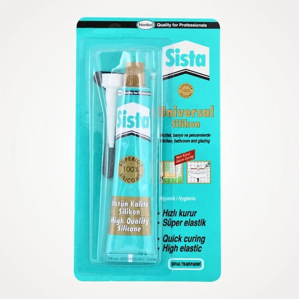 Sista Üniversal Silikon Tüp 50 Gr Şeffaf - 12