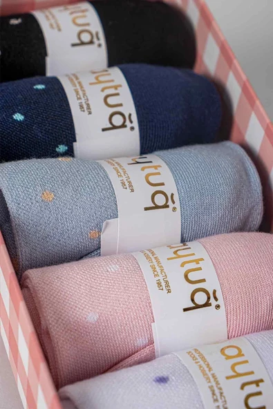 Aytuğ Kadın Modal 5 Çift Özel Kutulu Patik 33242 - 2