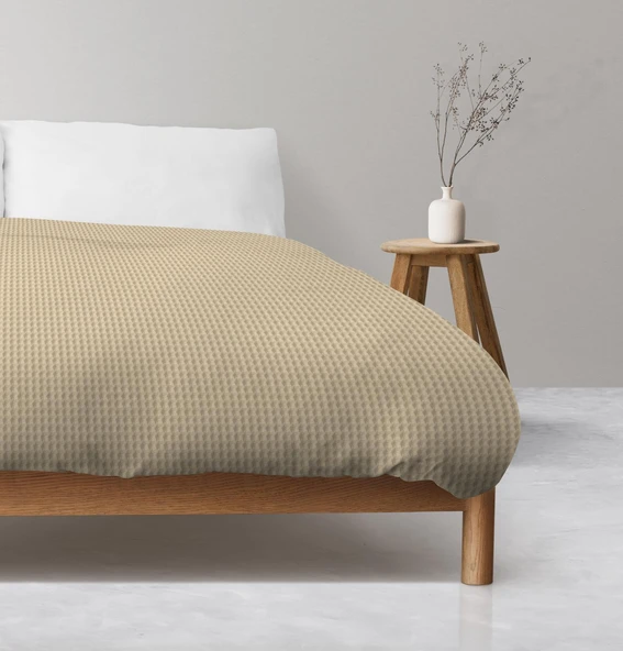 %100 Pamuklu 180X220 cm Waffle Desenli, Pike Yatak & Koltuk Örtüsü - 4
