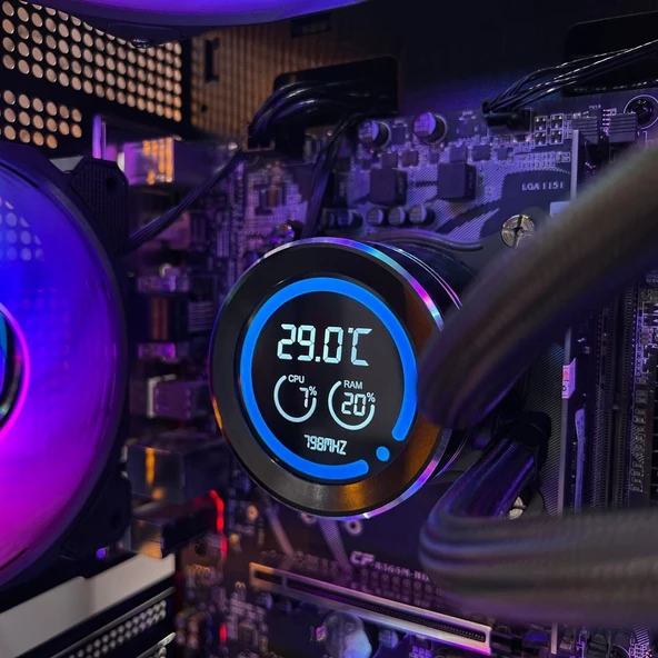 AIGO DN240D ARGB 240mm Siyah Sıvı Soğutma 1700 - AM5 1851 - 3