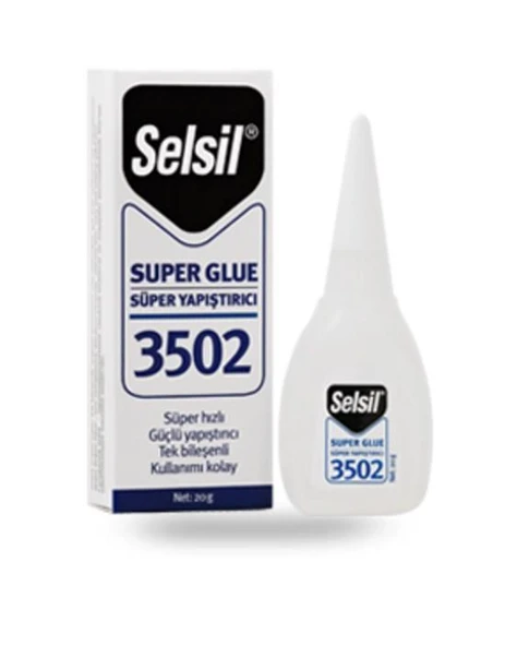 Selsil 3502 Süper Glue Japon Yapıştırıcı 20 gr - 2