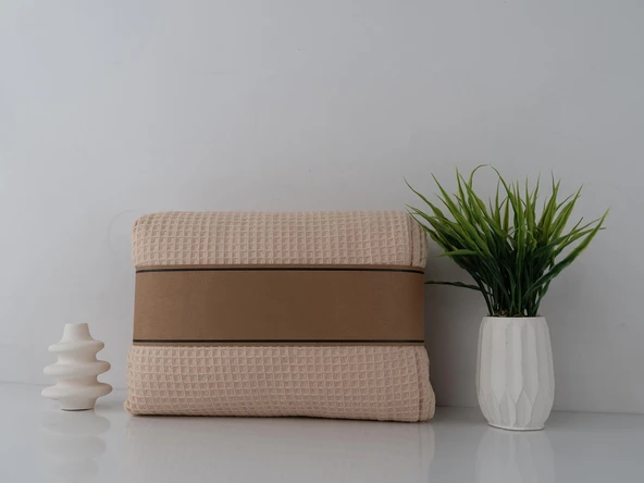 %100 Pamuklu 180X220 cm Waffle Desenli, Pike Yatak & Koltuk Örtüsü - 5