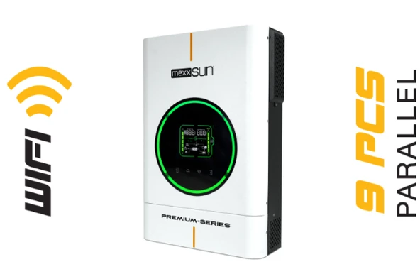 Mexxsun Premium 48V 6kW Tam Sinüs Akıllı İnverter (Paralel /Wi-Fi/ Dual Output) ürün görseli 1