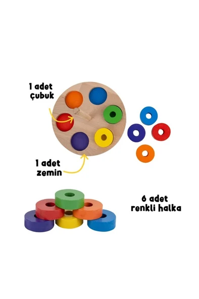 Bee Smart Renkli Halkalar ve Renkler BS701 - 6