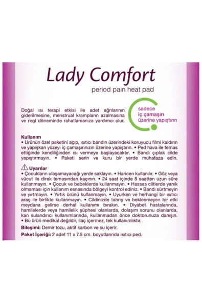 LADY COMFORT ADET AĞRILARI IÇİN ISITICI PED - 2