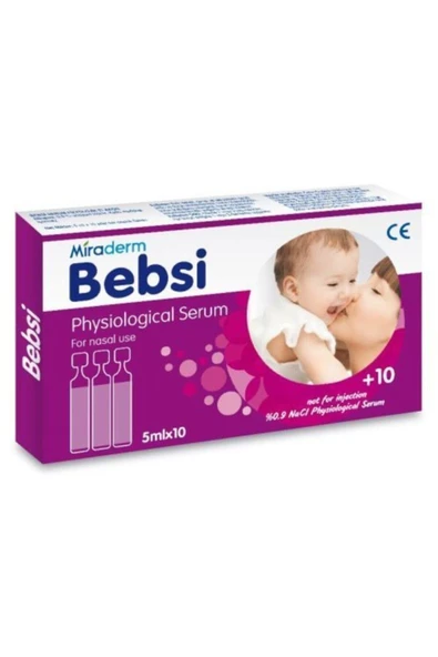 Miraderm Bebsi Physiological Serum 5 ml x 10 Adet