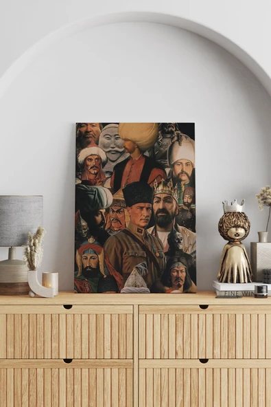 SELMIRA Türk Tarihi Kanvas Tablo - 1