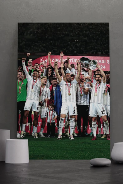 SELMIRA BJK Kupa Sevinci Kanvas Tablo - 1