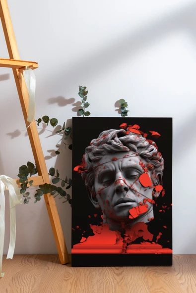 SELMIRA Mitoloji Kırık Büst Kanvas Tablo