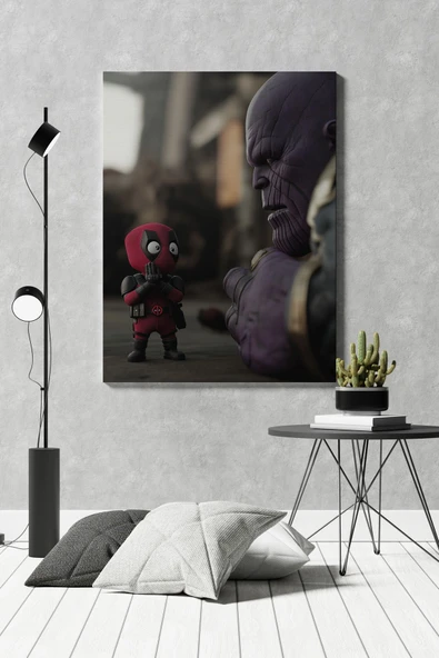 SELMIRA Deadpool Thanos Kanvas Tablo