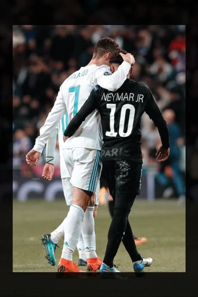 SELMIRA Neymar & Cristiano Ronaldo Kanvas Tablo - 2