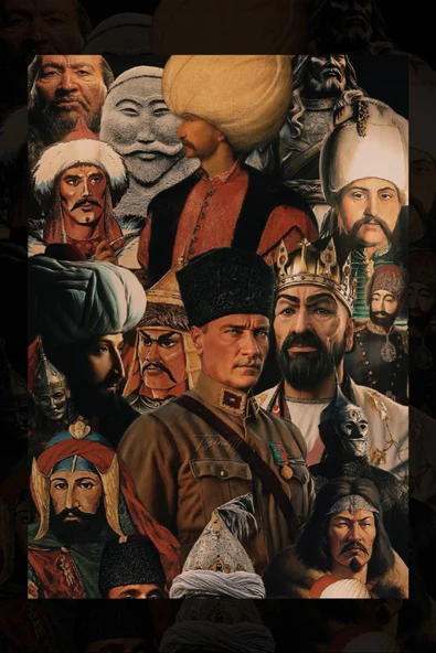 SELMIRA Türk Tarihi Kanvas Tablo - 2