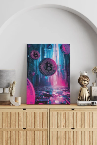 SELMIRA Bitcoin Yükselişi Kanvas Tablo - 1