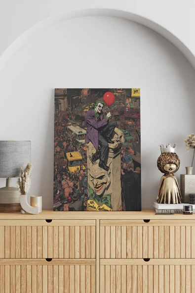SELMIRA Joker Heykeli ve Joker Kanvas Tablo