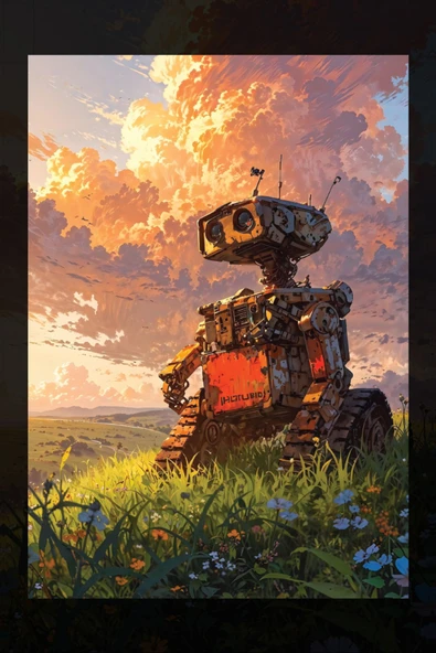 SELMIRA Parçalanmış WALL-E Kanvas Tablo - 2