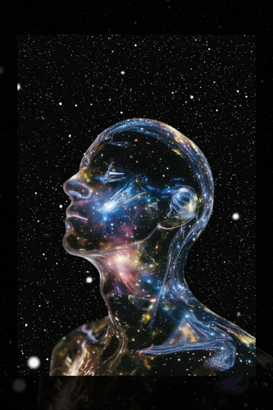 SELMIRA Gökyüzü Adam Kanvas Tablo - 2