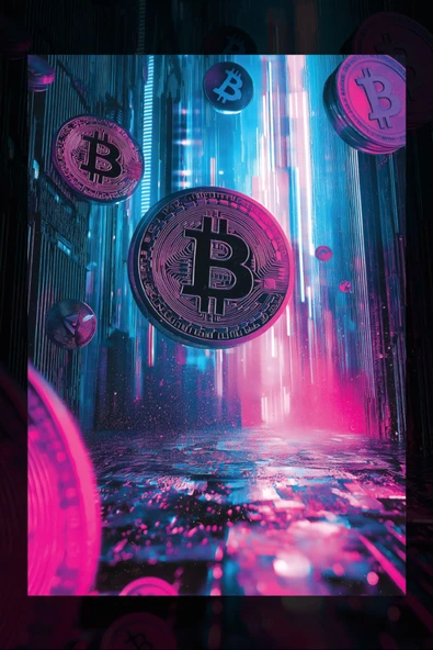 SELMIRA Bitcoin Yükselişi Kanvas Tablo - 2
