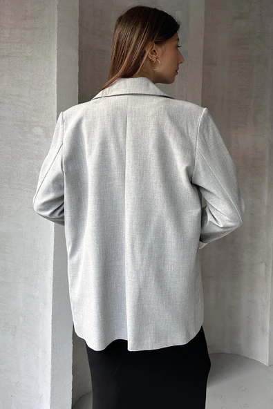 Kol Detaylı Blazer Ceket - 5