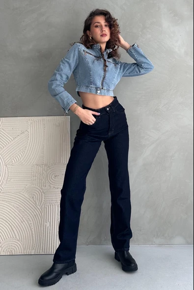 Normal Bel Boru Paça Straight Jean - 6172 - 2