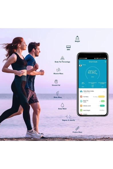 Blaupunkt SW500 Body Master Smart Bluetooth Tartı Baskül Beyaz - 2