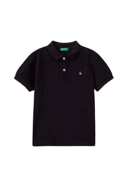 Erkek Çocuk Siyah Logolu T-Shirt