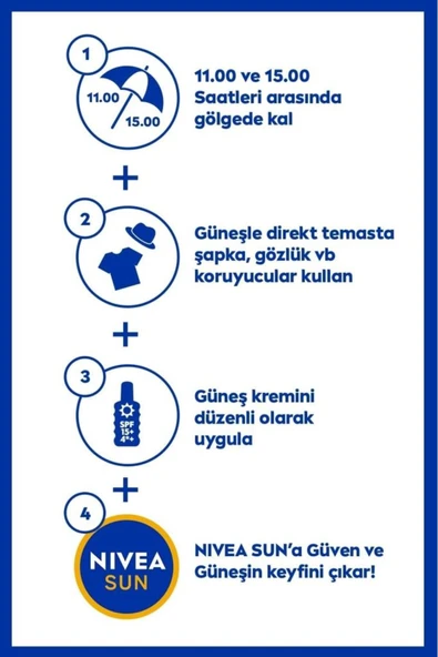 Nivea SUN SPF20 Güneş Koruma ve NemVücut Spreyi, Anında Koruma, 48 Saat Nemlendirici - 5