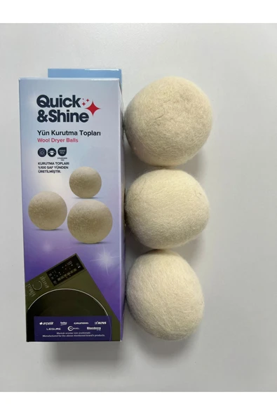 Quick&Shine Kurutma Maki̇nesi̇ Yün Kurutma Toplari